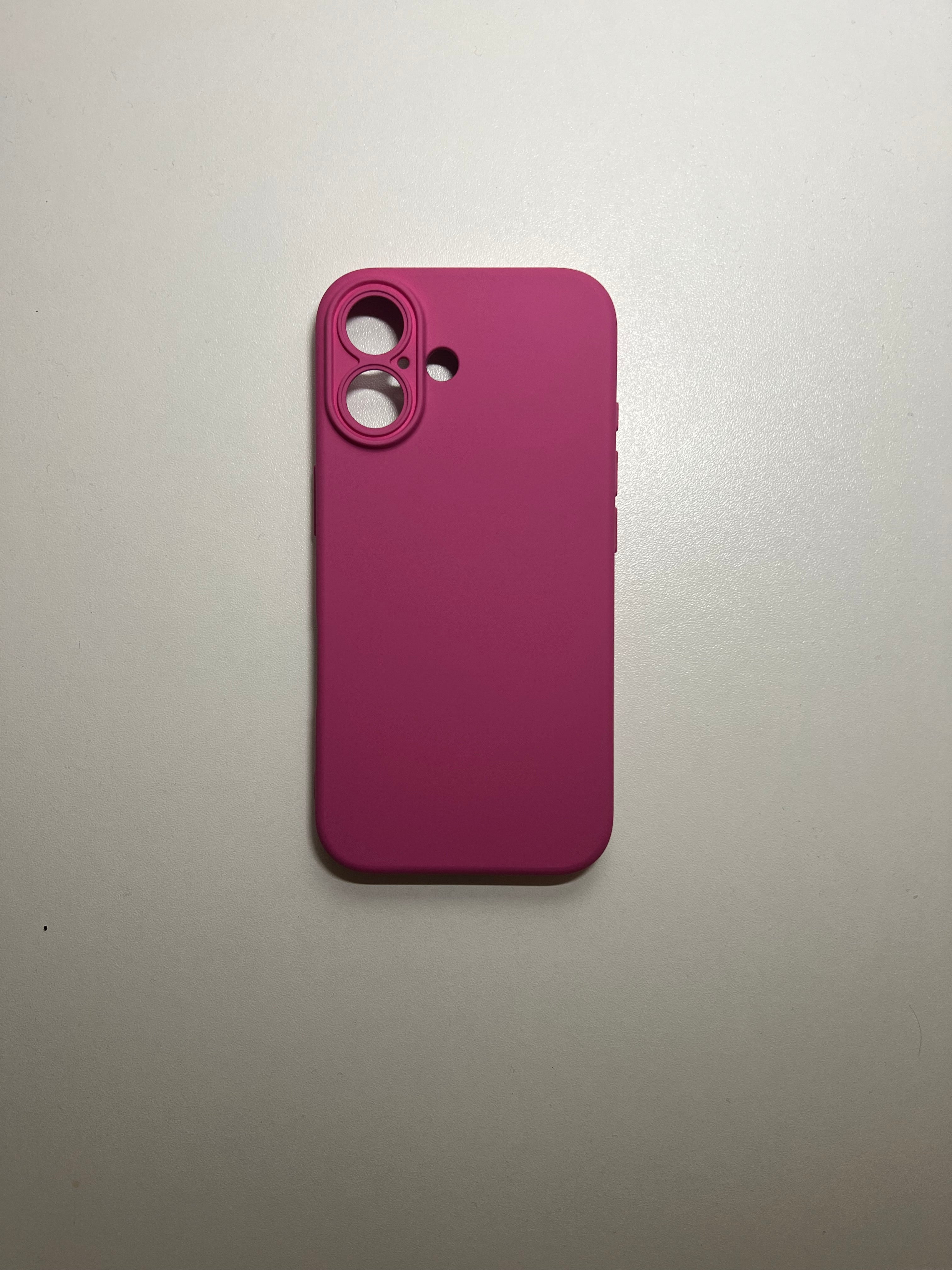 Coque silicone rose Iphone 16