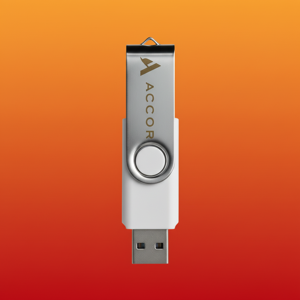 Clé USB dégradé orange rouge