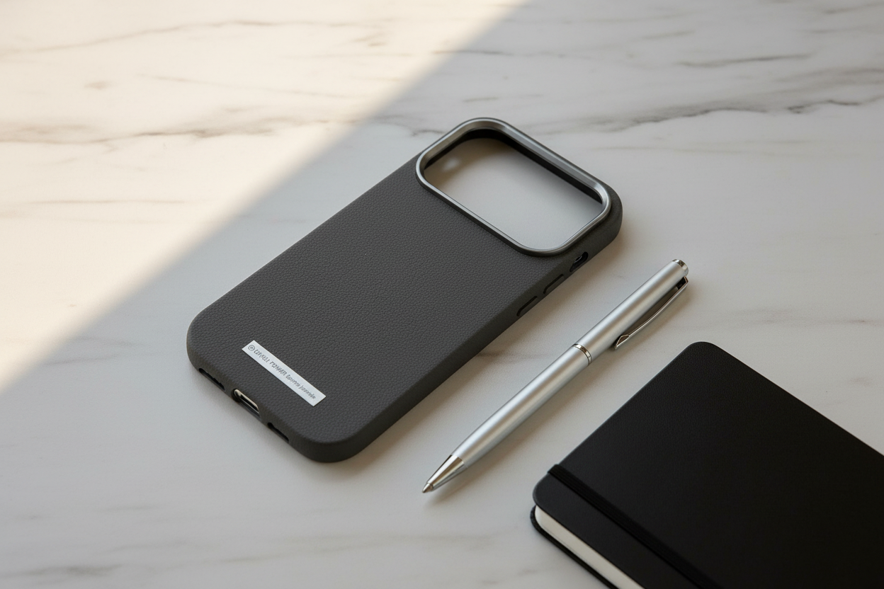 Coque gris anthracite - lifestyle bureau