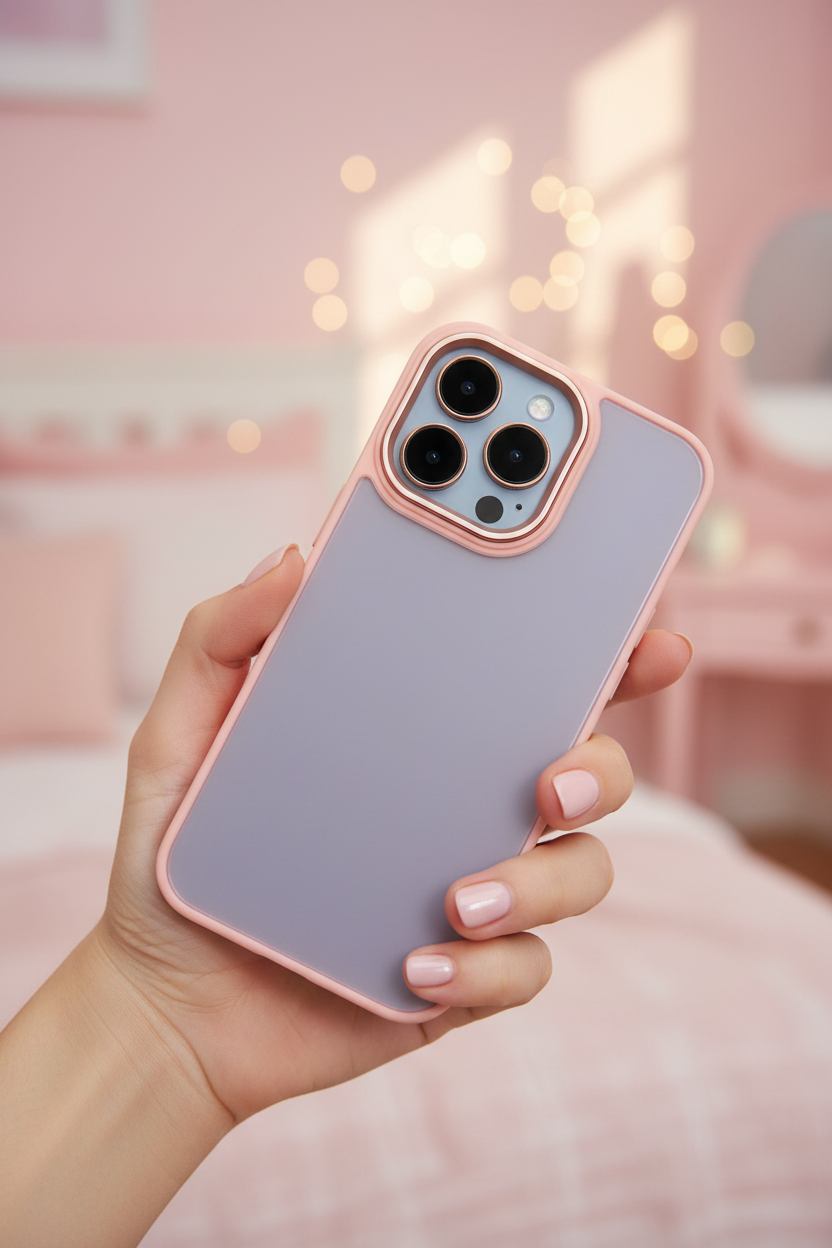 Coque rose - lifestyle